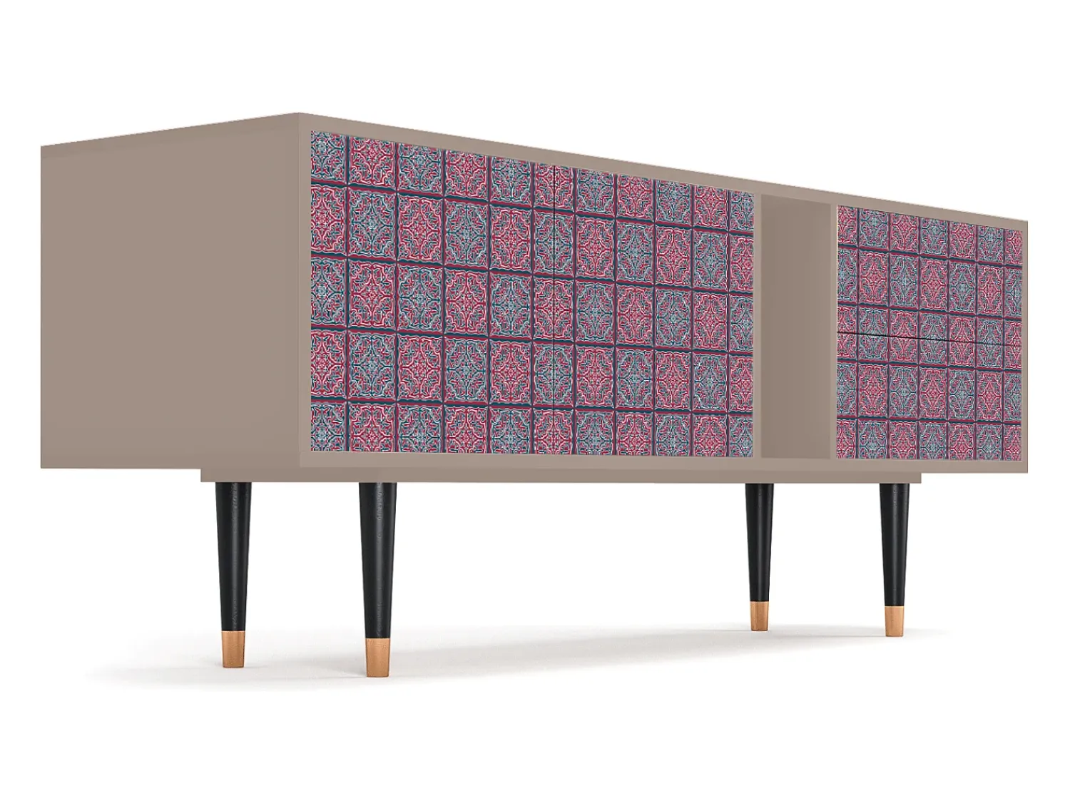 Móvel De Tv* Mueble de TV - 170х69х48 cm - T1 - Riviera Mosaic, Latte Bege