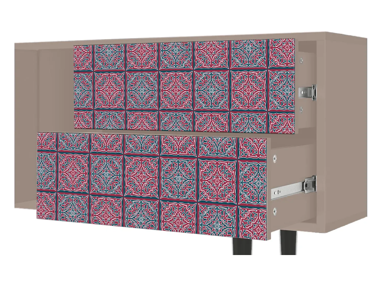 Móvel De Tv* Mueble de TV - 170х69х48 cm - T1 - Riviera Mosaic, Latte Bege