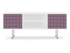 Móvel De Tv| Mueble de TV - 170х69х48 cm - T2 - Riviera Mosaic, Branco Bege