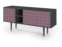Mueble de TV - 150х69х41 cm - T5 - Riviera Mosaic, Antracite^ Móvel De Tv