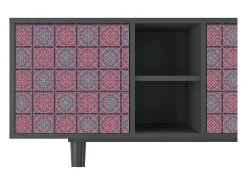 Mueble de TV - 150х69х41 cm - T5 - Riviera Mosaic, Antracite^ Móvel De Tv