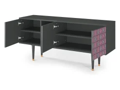 Mueble de TV - 150х69х41 cm - T5 - Riviera Mosaic, Antracite^ Móvel De Tv