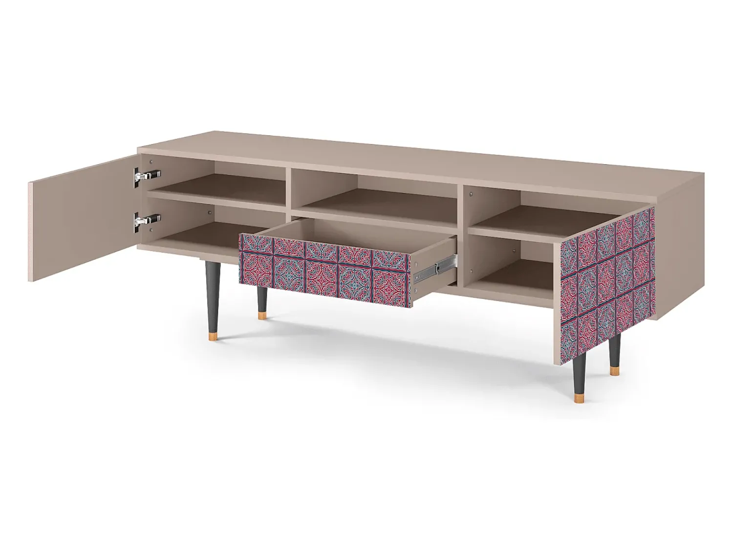 Mueble de TV - 170х59х41 cm - T6 - Riviera Mosaic, Latte^ Móvel De Tv