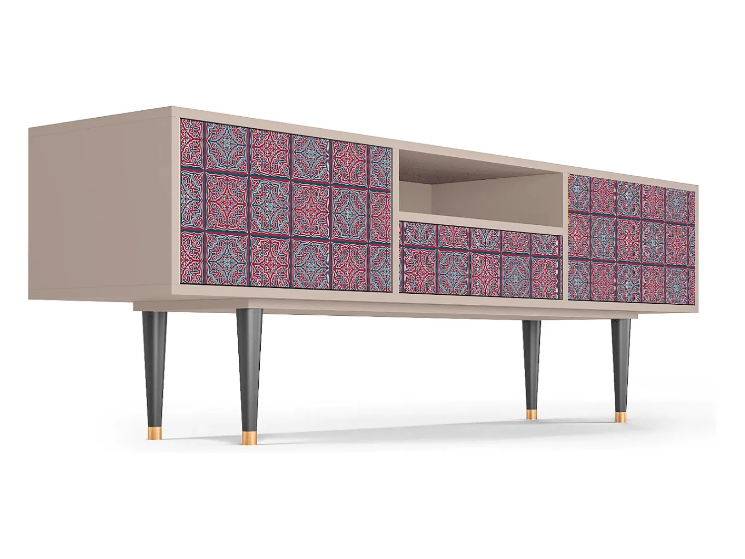 Mueble de TV - 170х59х41 cm - T6 - Riviera Mosaic, Latte^ Móvel De Tv