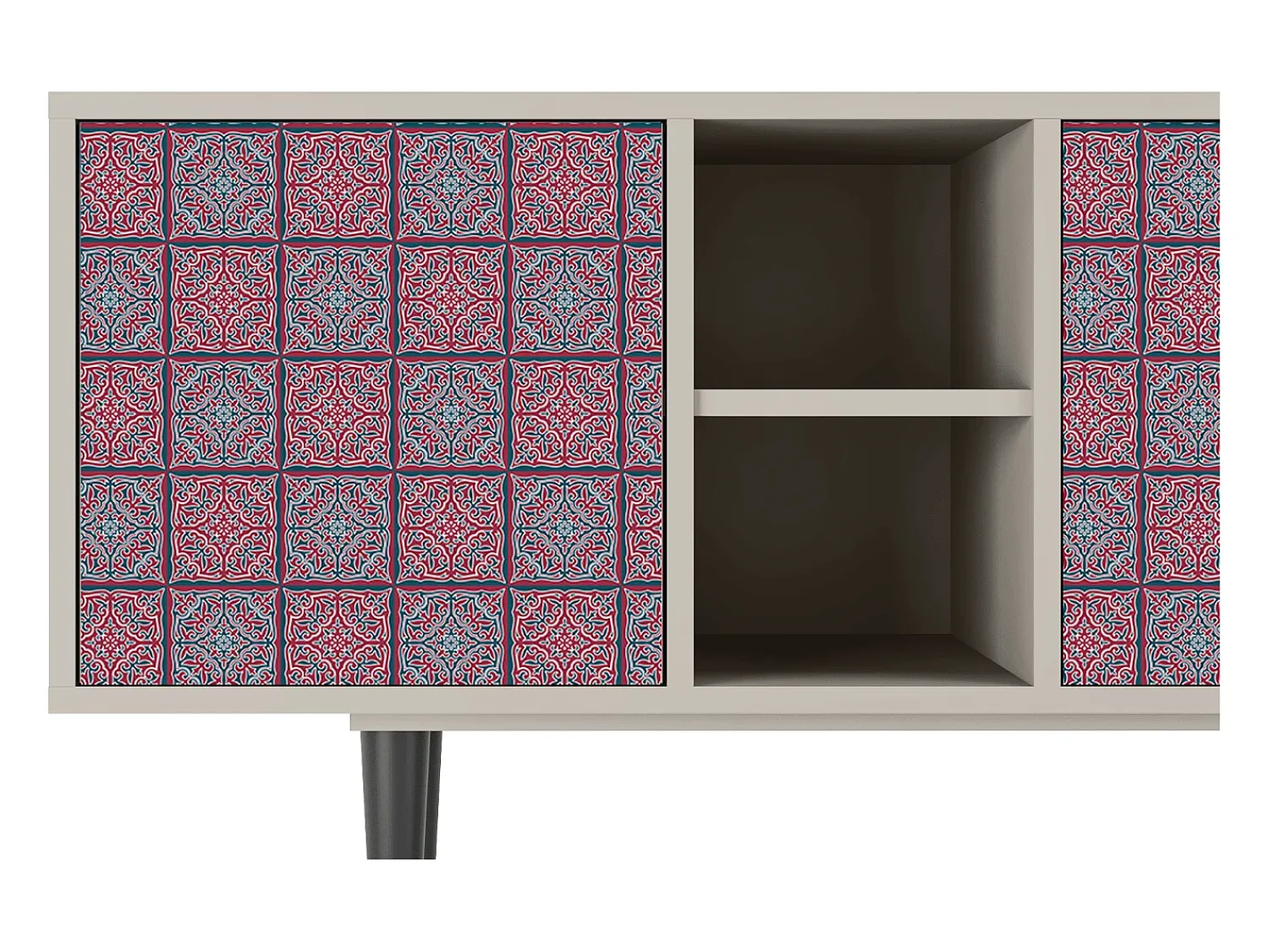 Móvel De Tv* Mueble de TV - 150х69х41 cm - T5 - Riviera Mosaic, Areia Bege