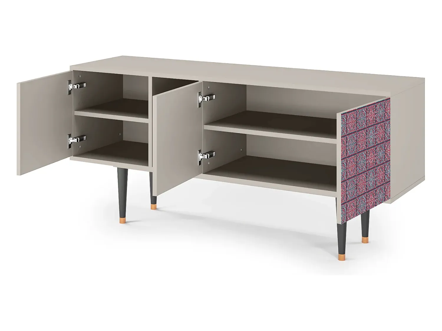 Móvel De Tv* Mueble de TV - 150х69х41 cm - T5 - Riviera Mosaic, Areia Bege