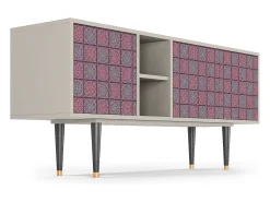 Móvel De Tv* Mueble de TV - 150х69х41 cm - T5 - Riviera Mosaic, Areia Bege