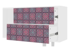 Mueble de TV - 170х69х48 cm - T1 - Riviera Mosaic, Branco^ Móvel De Tv