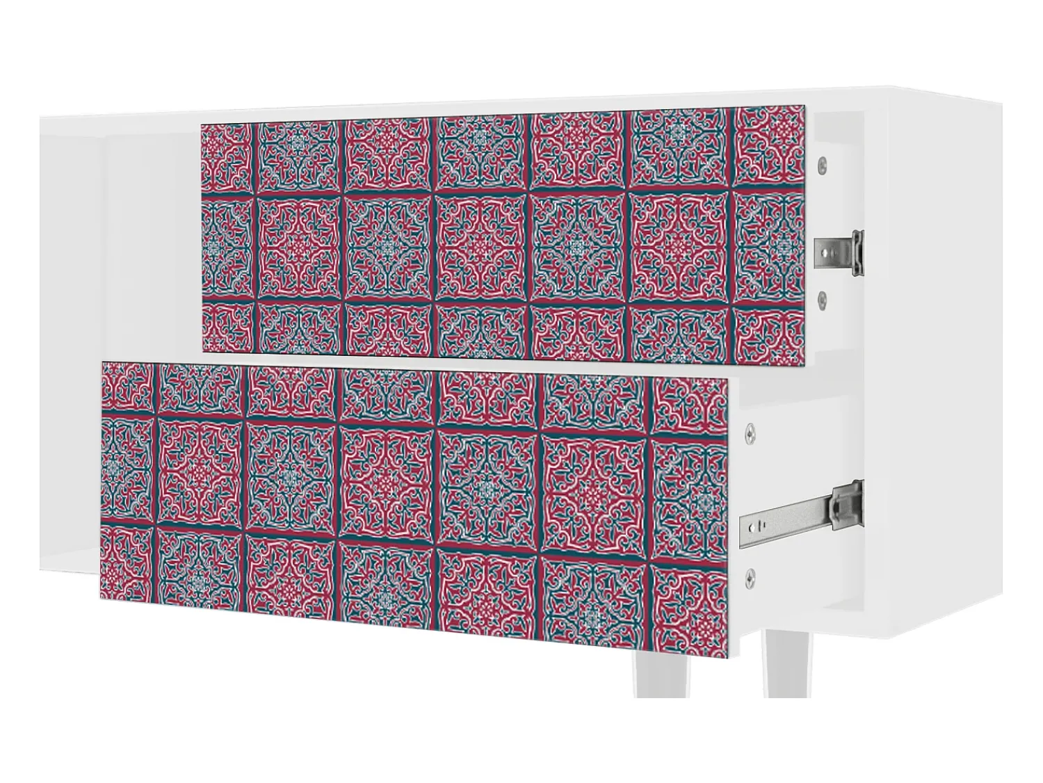 Mueble de TV - 170х69х48 cm - T1 - Riviera Mosaic, Branco^ Móvel De Tv