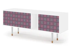 Mueble de TV - 170х69х48 cm - T1 - Riviera Mosaic, Branco^ Móvel De Tv