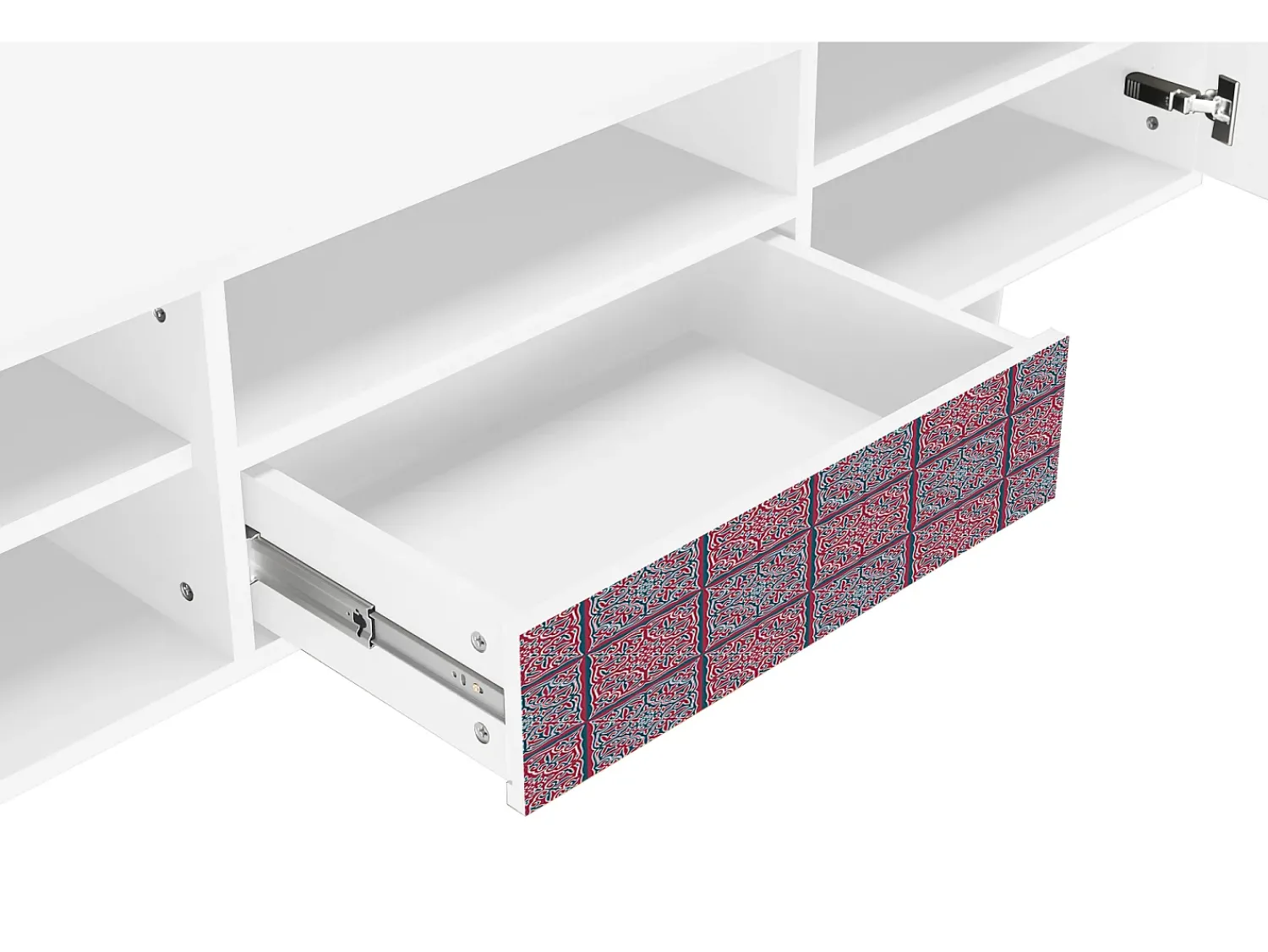 Online Mueble de TV - 170х59х41 cm - T6 - Riviera Mosaic, Branco Bege