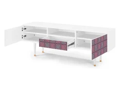Online Mueble de TV - 170х59х41 cm - T6 - Riviera Mosaic, Branco Bege