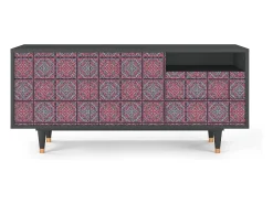 Mueble de TV - 125х56х41 cm - T7 - Riviera Mosaic, Antracite^ Móvel De Tv
