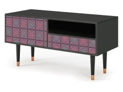 Mueble de TV - 115х59х48 cm - T3 - Riviera Mosaic, Antracite^ Móvel De Tv