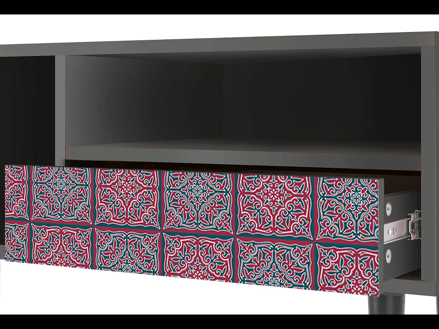 Mueble de TV - 115х59х48 cm - T3 - Riviera Mosaic, Antracite^ Móvel De Tv
