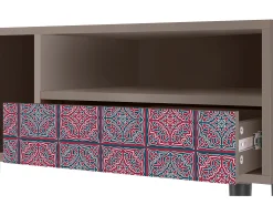 Best Mueble de TV - 115х59х48 cm - T3 - Riviera Mosaic, Latte Bege