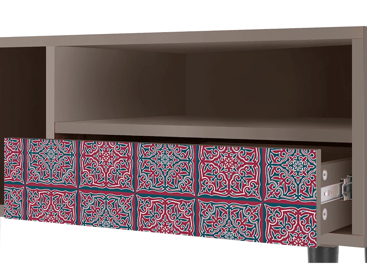 Best Mueble de TV - 115х59х48 cm - T3 - Riviera Mosaic, Latte Bege