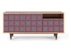 Mueble de TV - 125х56х41 cm - T7 - Riviera Mosaic, Nogueira^ Móvel De Tv