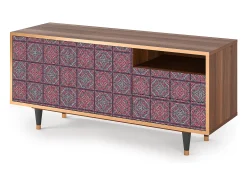 Mueble de TV - 125х56х41 cm - T7 - Riviera Mosaic, Nogueira^ Móvel De Tv