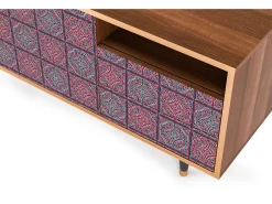 Mueble de TV - 125х56х41 cm - T7 - Riviera Mosaic, Nogueira^ Móvel De Tv