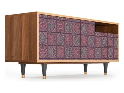 Mueble de TV - 125х56х41 cm - T7 - Riviera Mosaic, Nogueira^ Móvel De Tv
