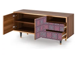 Mueble de TV - 125х56х41 cm - T7 - Riviera Mosaic, Nogueira^ Móvel De Tv
