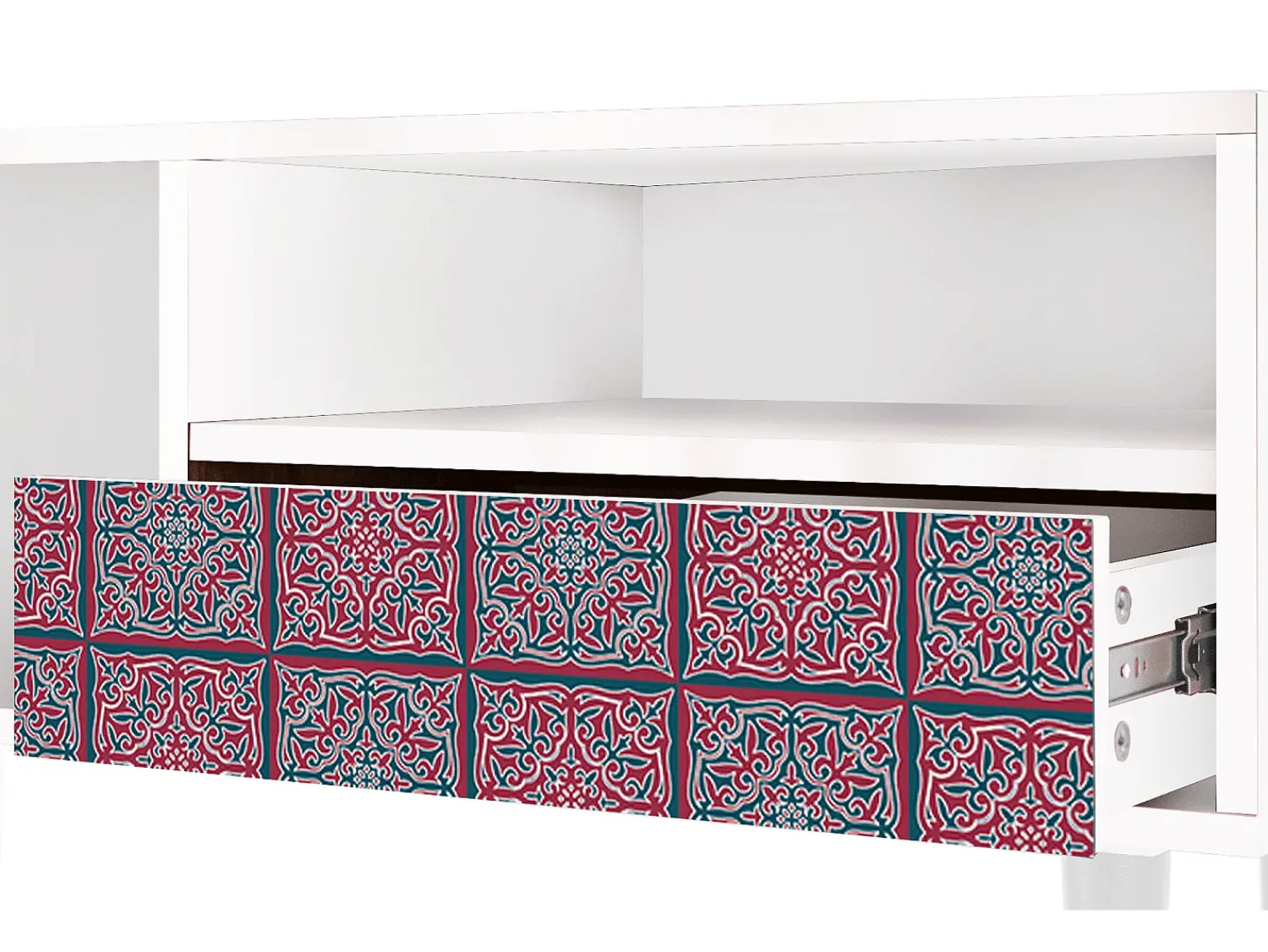 Móvel De Tv| Mueble de TV - 115х59х48 cm - T3 - Riviera Mosaic, Branco Bege