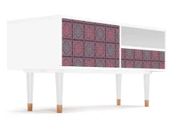 Móvel De Tv| Mueble de TV - 115х59х48 cm - T3 - Riviera Mosaic, Branco Bege
