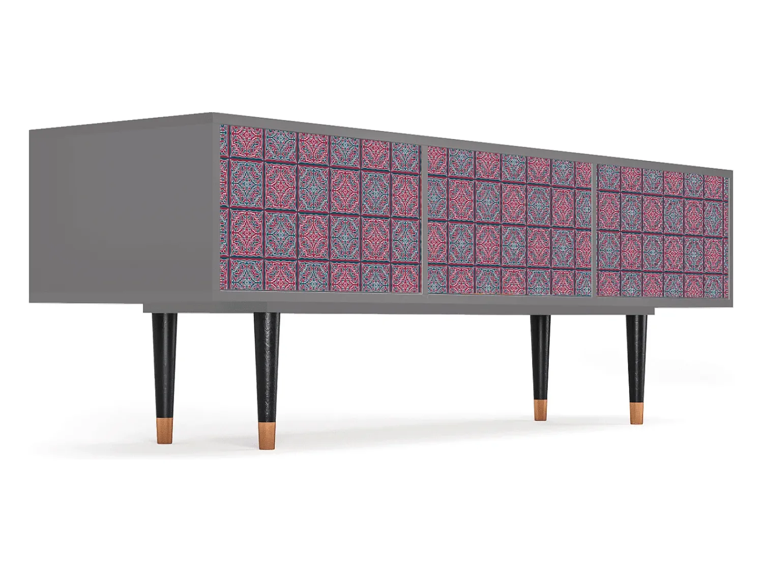 Mueble de TV - 170х59х48 cm - T4 - Riviera Mosaic, Cinza^ Móvel De Tv