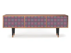 Móvel De Tv| Mueble de TV - 170х59х48 cm - T4 - Riviera Mosaic, Nogueira Castanho