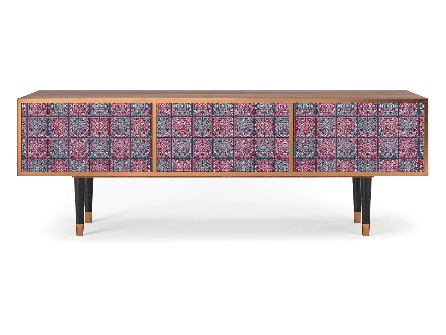 Móvel De Tv| Mueble de TV - 170х59х48 cm - T4 - Riviera Mosaic, Nogueira Castanho