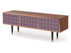 Móvel De Tv| Mueble de TV - 170х59х48 cm - T4 - Riviera Mosaic, Nogueira Castanho