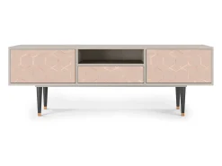 Mueble de TV - 170х59х41 cm - T6 - Rose Honeycomb, Areia^ Móvel De Tv