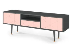 Mueble de TV - 170х59х41 cm - T6 - Rose Quartz, Antracite^ Móvel De Tv