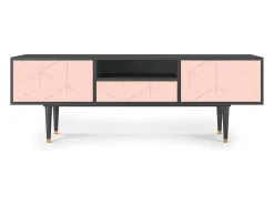 Mueble de TV - 170х59х41 cm - T6 - Rose Quartz, Antracite^ Móvel De Tv