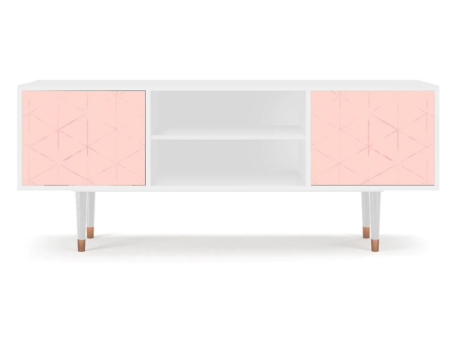 Móvel De Tv* Mueble de TV - 170х69х48 cm - T2 - Rose Quartz, Branco Bege