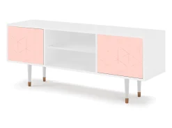 Móvel De Tv* Mueble de TV - 170х69х48 cm - T2 - Rose Quartz, Branco Bege