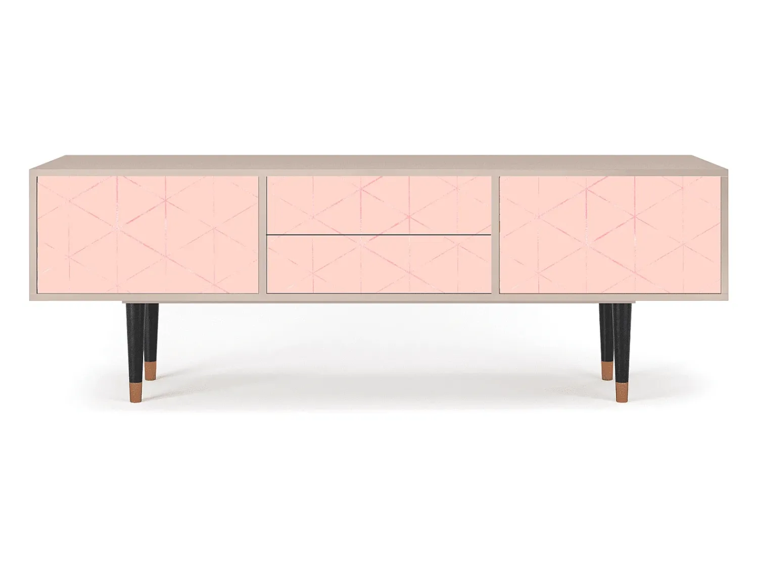 Mueble de TV - 170х59х48 cm - T4 - Rose Quartz, Latte^ Móvel De Tv
