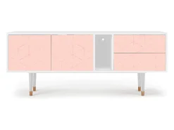 Mueble de TV - 170х69х48 cm - T1 - Rose Quartz, Branco^ Móvel De Tv