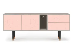 Móvel De Tv* Mueble de TV - 170х69х48 cm - T1 - Rose Quartz, Areia Bege