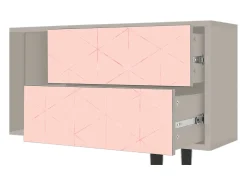 Móvel De Tv* Mueble de TV - 170х69х48 cm - T1 - Rose Quartz, Areia Bege