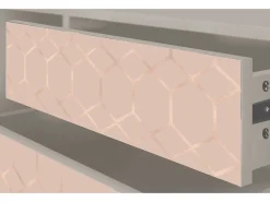 Sale Mueble de TV - 170х59х48 cm - T4 - Rose Honeycomb, Areia Bege