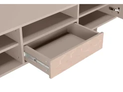 New Mueble de TV - 170х59х41 cm - T6 - Rose Honeycomb, Latte Bege