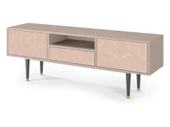 New Mueble de TV - 170х59х41 cm - T6 - Rose Honeycomb, Latte Bege