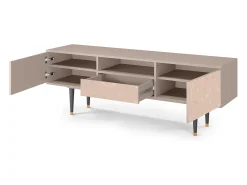 New Mueble de TV - 170х59х41 cm - T6 - Rose Honeycomb, Latte Bege