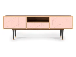 Mueble de TV - 170х59х41 cm - T6 - Rose Quartz, Nogueira^ Móvel De Tv