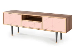 Mueble de TV - 170х59х41 cm - T6 - Rose Quartz, Nogueira^ Móvel De Tv