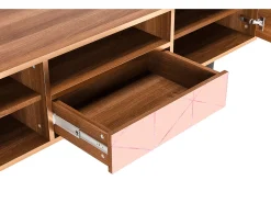 Mueble de TV - 170х59х41 cm - T6 - Rose Quartz, Nogueira^ Móvel De Tv