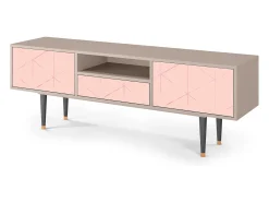 Móvel De Tv| Mueble de TV - 170х59х41 cm - T6 - Rose Quartz, Areia Bege