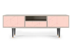Móvel De Tv| Mueble de TV - 170х59х41 cm - T6 - Rose Quartz, Areia Bege